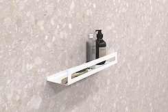 Полиця В-4 для ванної кімнати 400мм, білий