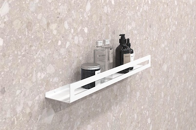 Полиця В-4 для ванної кімнати 600мм, білий