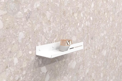 Полиця В-5 для ванної кімнати 250мм, білий