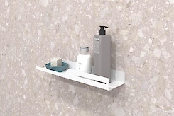 Полиця В-5 для ванної кімнати 400мм, білий