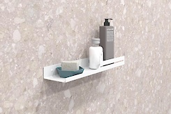 Полиця В-5 для ванної кімнати 400мм, білий