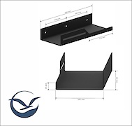Полка В-6 для ванной комнаты 250мм, белый