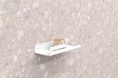 Полиця В-6 для ванної кімнати 250мм, білий