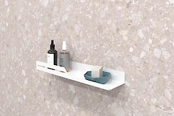 Полиця В-6 для ванної кімнати 400мм, білий