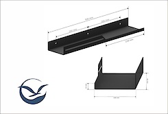 Полка В-6 для ванной комнаты 500мм, белый