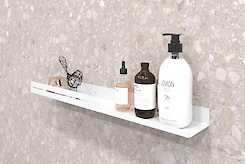 Полиця В-6 для ванної кімнати 600мм, білий