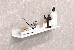 Полиця В-6 для ванної кімнати 600мм, білий