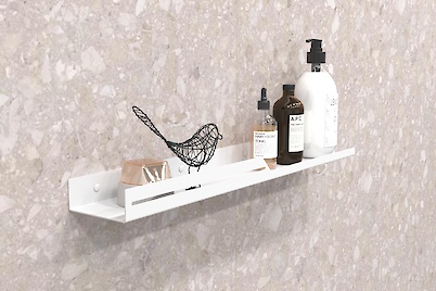 Полиця В-6 для ванної кімнати 600мм, білий