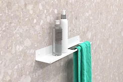 Полиця В-7 для ванної кімнати 400мм, білий