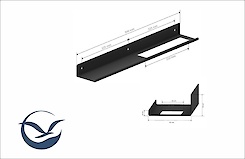 Полка В-7 для ванной комнаты 500мм, белый