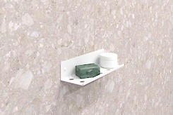 Полиця В-8 для ванної кімнати 250мм, білий