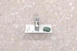 Полиця В-8 для ванної кімнати 300мм, білий