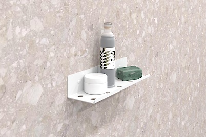 Полиця В-8 для ванної кімнати 300мм, білий