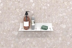 Полиця В-8 для ванної кімнати 400мм, білий