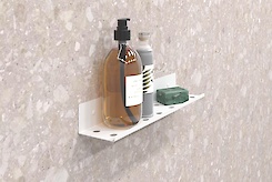 Полиця В-8 для ванної кімнати 400мм, білий