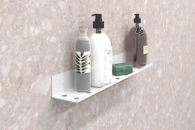 Полиця В-8 для ванної кімнати 500мм, білий