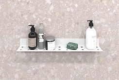 Полиця В-8 для ванної кімнати 600мм, білий