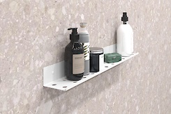 Полиця В-8 для ванної кімнати 600мм, білий