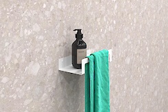 Полка В-9 для ванной комнаты 250мм, белый