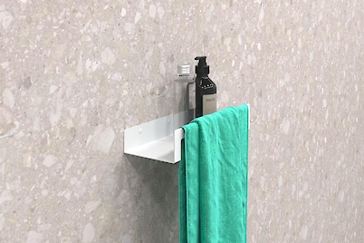 Полиця В-9 для ванної кімнати 300мм, білий