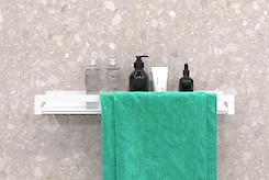 Полиця В-9 для ванної кімнати 600мм, білий