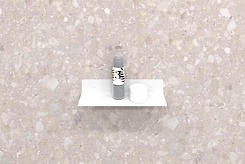 Полиця В-10 для ванної кімнати 300мм, білий