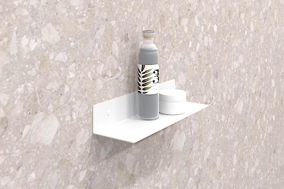 Полиця В-10 для ванної кімнати 300мм, білий