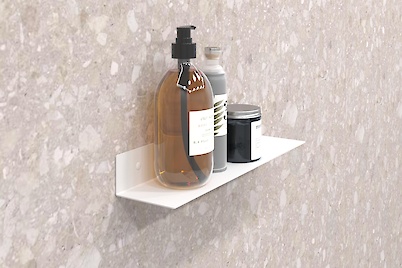 Полка В-10 для ванной комнаты 400мм, белый