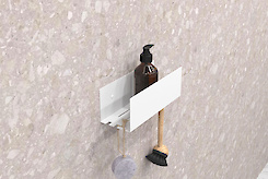 Полка В-11 для ванной комнаты 250мм, белый