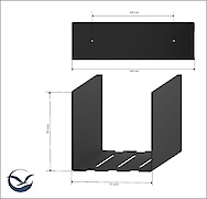 Полка В-11 для ванной комнаты 300мм, белый