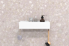 Полиця В-11 для ванної кімнати 400мм, білий