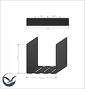 Полка В-11 для ванной комнаты 500мм, белый