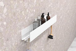 Полиця В-11 для ванної кімнати 600мм, білий