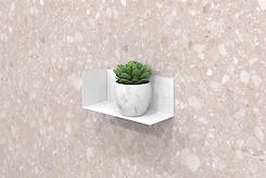 Полиця В-12 для ванної кімнати 250мм, білий