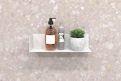 Полиця В-12 для ванної кімнати 400мм, білий