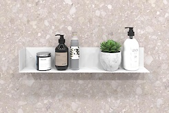 Полка В-12 для ванной комнаты 600мм, белый