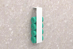 Тримач для рушників вертикальний В-14 500мм, білий