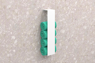 Тримач для рушників вертикальний В-14 500мм, білий