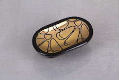 Меблева ручка Giusti РГ 146 P1032.0702AA чорний + золото