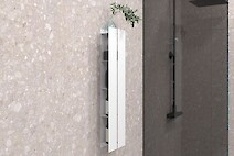 Полка вертикальная В-17 для ванной комнаты, белый