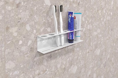 Тримач для зубних щіток В-18, білий