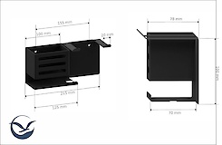 Тримач для фена В-19, білий