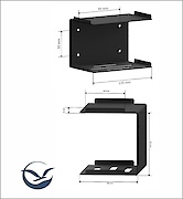 МІ В-22 полиця-мильниця, білий