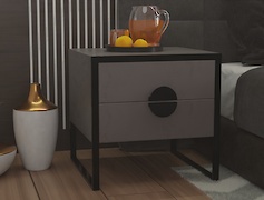 Меблева ручка півколо 160мм під прикручування на фасад, чорний