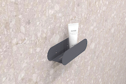 Полиця В-1 для ванної кімнати 250мм, графіт