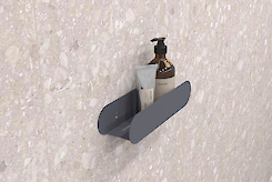 Полка В-1 для ванной комнаты 300мм, графит