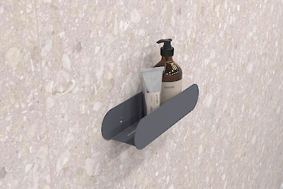 Полка В-1 для ванной комнаты 300мм, графит