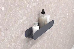 Полка В-1 для ванной комнаты 400мм, графит