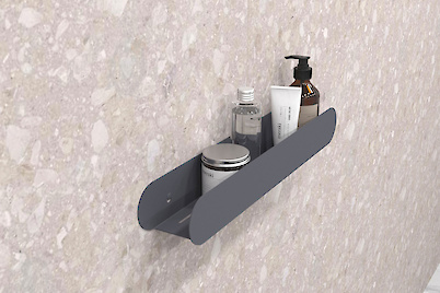 Полка В-1 для ванной комнаты 500мм, графит