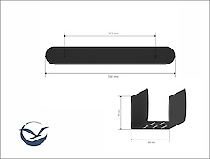 МИ В-1 полка 500мм, графит